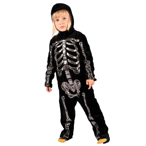 Den Goda Fen Skelett-jumpsuit Deluxe (110 cm) (F77665M) i gruppen LEKSAKER, BARN- & BABYPRODUKTER / Leksaker / Maskeradkläder hos TP E-commerce Nordic AB (C88822)