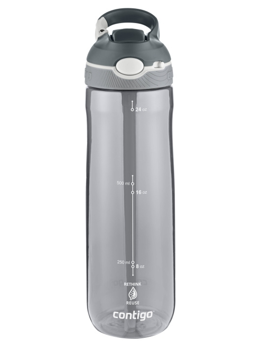 Contigo Ashland Tritan ReNew Vattenflaska 720ml - Smoke i gruppen SPORT, FRITID & HOBBY / Friluftsliv / Termosar & Vattenflaskor hos TP E-commerce Nordic AB (C88858)