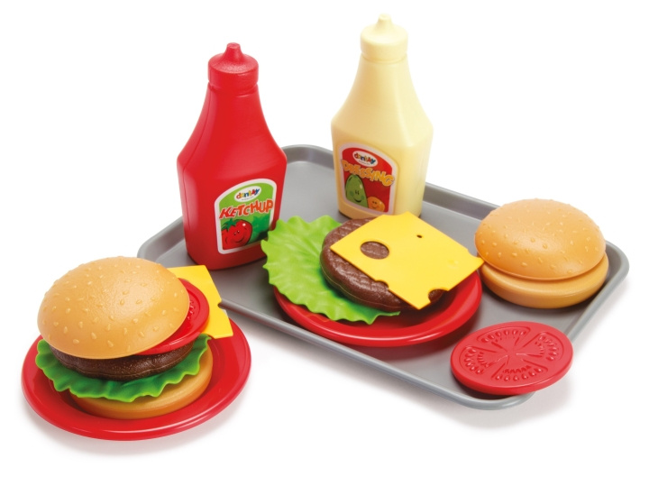 Dantoy Set för hamburgare (4670) i gruppen LEKSAKER, BARN- & BABYPRODUKTER / Leksaker / Lilla hemmet & Rollek hos TP E-commerce Nordic AB (C88984)