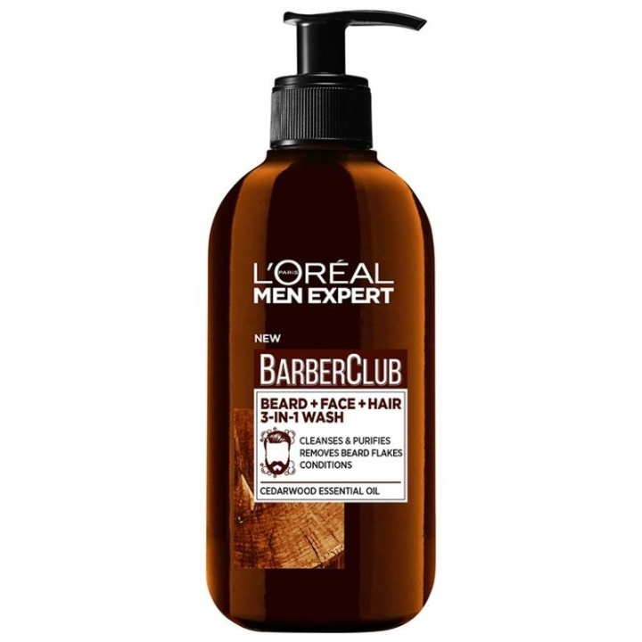 L\'Oréal Men Expert Barber Club Skägg- och ansiktstvätt 200 ml i gruppen SKÖNHET & HÄLSA / Hår & Styling / Skäggvård / Skäggschampo hos TP E-commerce Nordic AB (C89082)