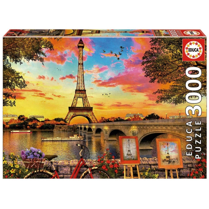 Educa Pussel 3000 - Solnedgång i Paris (017675) i gruppen SPORT, FRITID & HOBBY / Hobby / Pussel hos TP E-commerce Nordic AB (C89092)