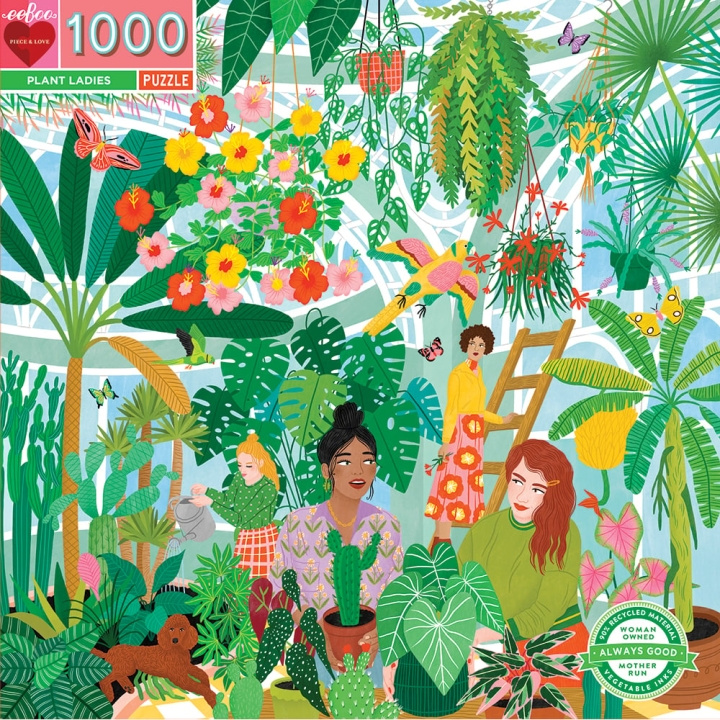 eeBoo Pussel - Plant Ladies, 1000 bitar (EPZTPTL) i gruppen SPORT, FRITID & HOBBY / Hobby / Pussel hos TP E-commerce Nordic AB (C89136)