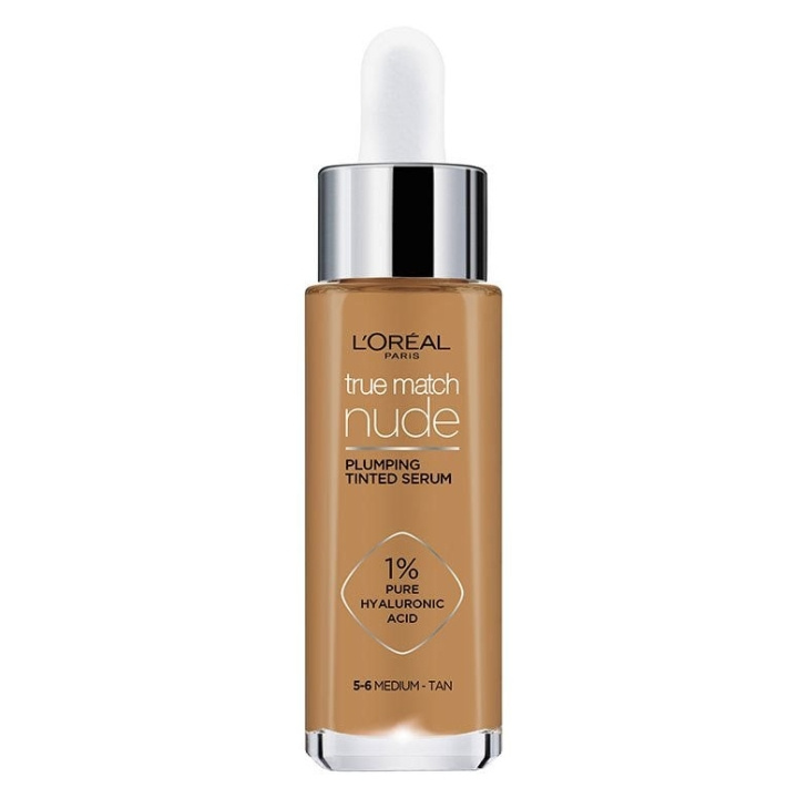 L\'Oréal True Match Nude Plumping Tonat Serum - Medium-Tan 5-6 i gruppen SKÖNHET & HÄLSA / Makeup / Basmakeup / Foundation hos TP E-commerce Nordic AB (C89183)