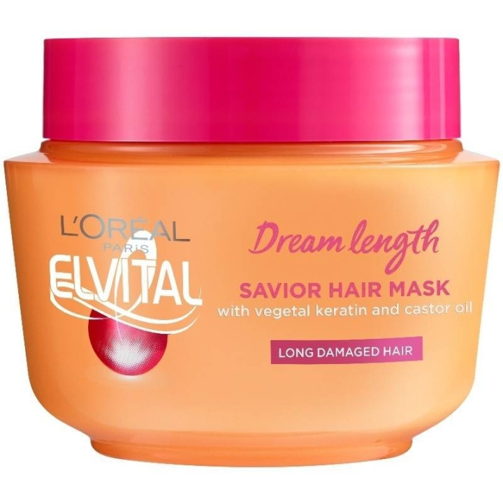 L\'Oréal Paris - ElvitalDream Length Savior hårmask 300 ml i gruppen SKÖNHET & HÄLSA / Hår & Styling / Hårvårdsprodukter / Hårinpackning hos TP E-commerce Nordic AB (C89195)