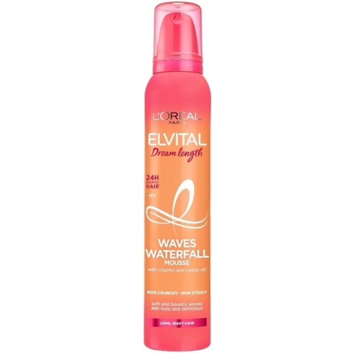 L\'Oréal Paris - Elvital Dream Length Waves Vattenfall Mousse 200 ml i gruppen SKÖNHET & HÄLSA / Hår & Styling / Hårstylingprodukter / Hårmousse hos TP E-commerce Nordic AB (C89197)