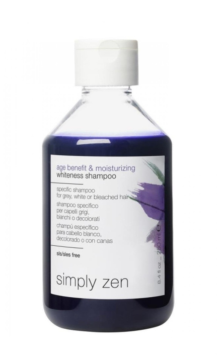 Simply Zen Age Benefit & Moisturizing Whiteness Shampoo 250 ml i gruppen SKÖNHET & HÄLSA / Hår & Styling / Hårvårdsprodukter / Schampo hos TP E-commerce Nordic AB (C89228)