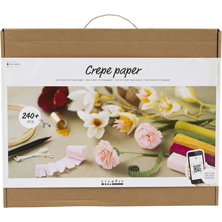 DIY Kit Maxi Creative Kit - Crepe-papper (97088) i gruppen SPORT, FRITID & HOBBY / Hobby / DIY-kit hos TP E-commerce Nordic AB (C89261)