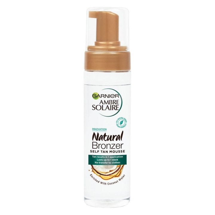 Garnier Ambre Solaire Natural Bronzer Självbruner Mousse 200 ml i gruppen SKÖNHET & HÄLSA / Hudvård / Solskydd & Tanning / Brun utan sol hos TP E-commerce Nordic AB (C89344)