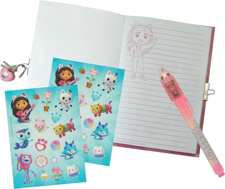 Gabby\'s Dollhouse Kids Licensing - Diary w/ Magic Pen - Gabbys Dollhouse (033704480) i gruppen LEKSAKER, BARN- & BABYPRODUKTER / Leksaker / Rita & Räkna hos TP E-commerce Nordic AB (C89413)