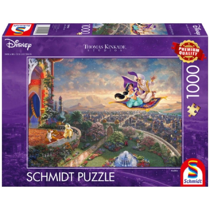 Schmidt Thomas Kinkade: Disney - Aladdin (1000 bitar) (SCH9508) i gruppen SPORT, FRITID & HOBBY / Hobby / Pussel hos TP E-commerce Nordic AB (C89439)