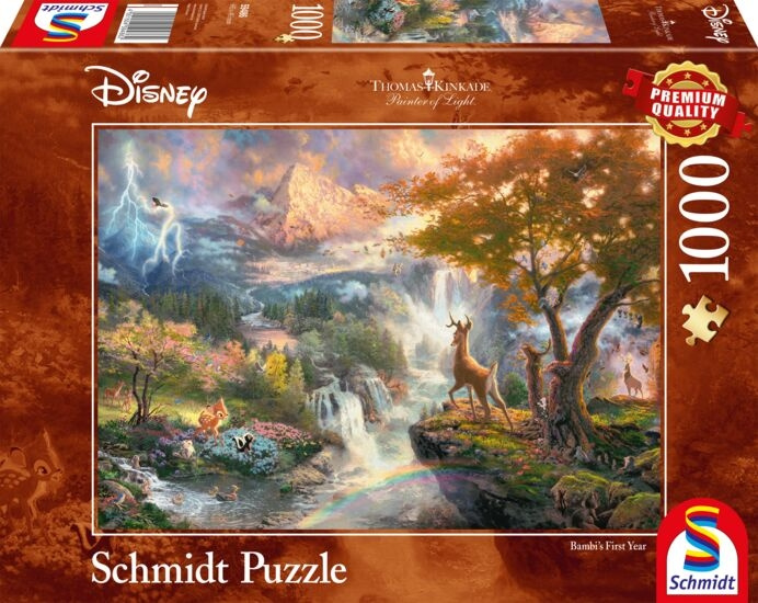 Schmidt Thomas Kinkade: Disney - Bambi (1000 bitar) (SCH4862) i gruppen SPORT, FRITID & HOBBY / Hobby / Pussel hos TP E-commerce Nordic AB (C89440)