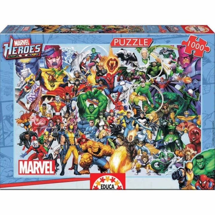 Educa 1000 Marvel Hjältar Pussel (80-15193) i gruppen SPORT, FRITID & HOBBY / Hobby / Pussel hos TP E-commerce Nordic AB (C89525)