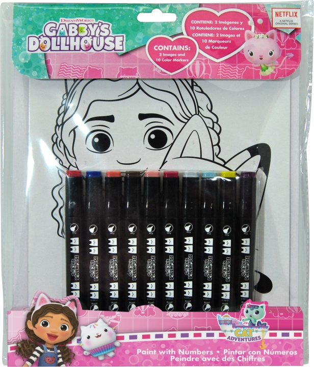 Gabby\'s Dollhouse Tuschpennor (033706878) i gruppen LEKSAKER, BARN- & BABYPRODUKTER / Leksaker / Rita & Räkna hos TP E-commerce Nordic AB (C89527)