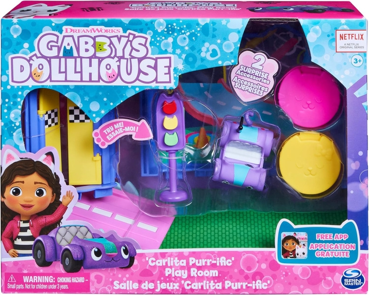 Gabby\'s Dollhouse Rum Deluxe - Carlita Purr-ific lekrum i gruppen LEKSAKER, BARN- & BABYPRODUKTER / Leksaker / Dockor & Tillbehör hos TP E-commerce Nordic AB (C89591)