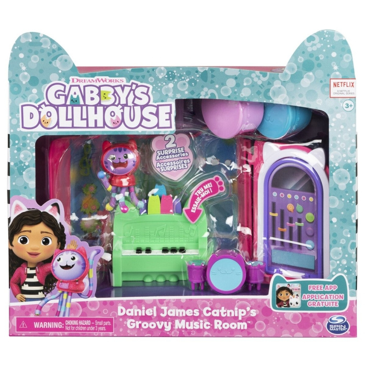 Gabby\'s Dollhouse Deluxe Room - Daniel James catnip Goovy music Room i gruppen LEKSAKER, BARN- & BABYPRODUKTER / Leksaker / Dockor & Tillbehör hos TP E-commerce Nordic AB (C89593)