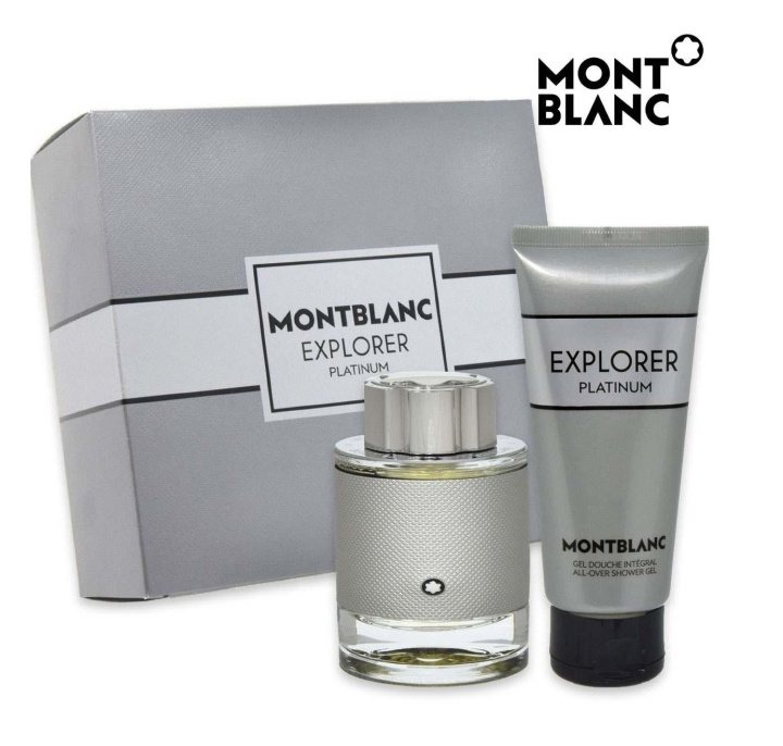 Mont Blanc Explorer Platinum EDP Giftset i gruppen SKÖNHET & HÄLSA / Presentkit / Presentkit För Honom hos TP E-commerce Nordic AB (C89597)