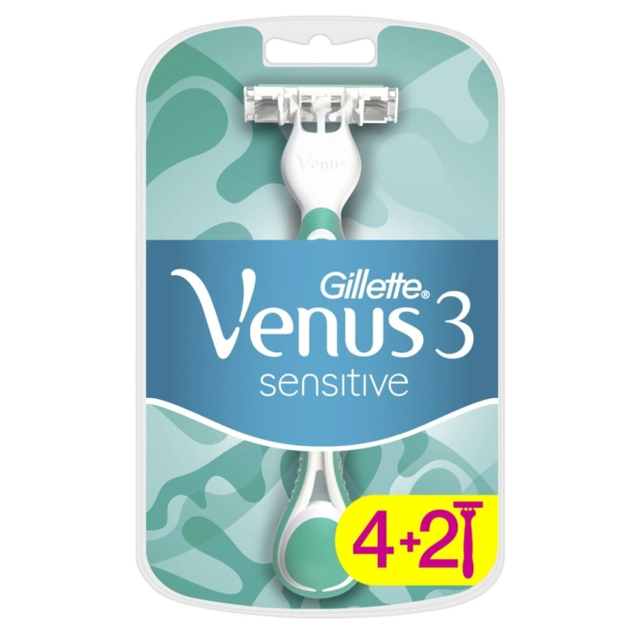 Gillette Venus Sensitive Engångsblad 6 st i gruppen SKÖNHET & HÄLSA / Hår & Styling / Rakning & Trimning / Rakhyvlar & Tillbehör hos TP E-commerce Nordic AB (C89620)