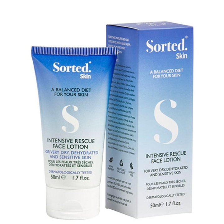 Sorted Skin Intensive Rescue Face Lotion 50 ml i gruppen SKÖNHET & HÄLSA / Hudvård / Ansiktsvård / Ansiktskräm hos TP E-commerce Nordic AB (C89632)