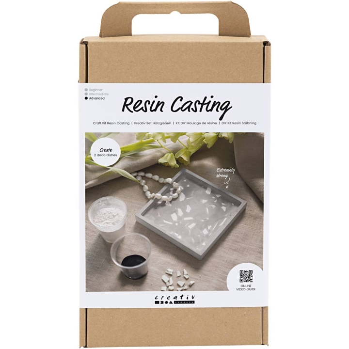 DIY Kit Craft Kit - Resin Casting - Fyrkantig bricka med Terrazzo (977688) i gruppen SPORT, FRITID & HOBBY / Hobby / DIY-kit hos TP E-commerce Nordic AB (C89719)