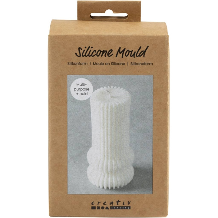 DIY Kit Silikonform - Ribbad cylinder med bågar (371198) i gruppen SPORT, FRITID & HOBBY / Hobby / DIY-kit hos TP E-commerce Nordic AB (C89748)