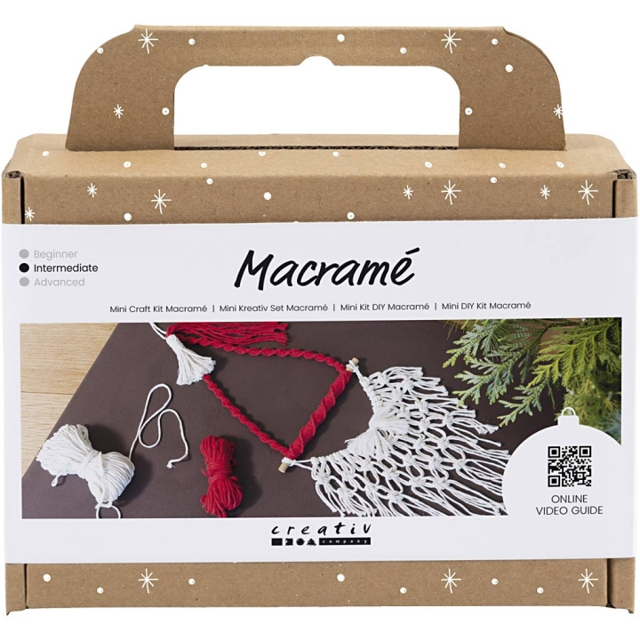 DIY Kit Mini DIY Kit - Makramé - Jultomte (977710) i gruppen SPORT, FRITID & HOBBY / Hobby / DIY-kit hos TP E-commerce Nordic AB (C89765)