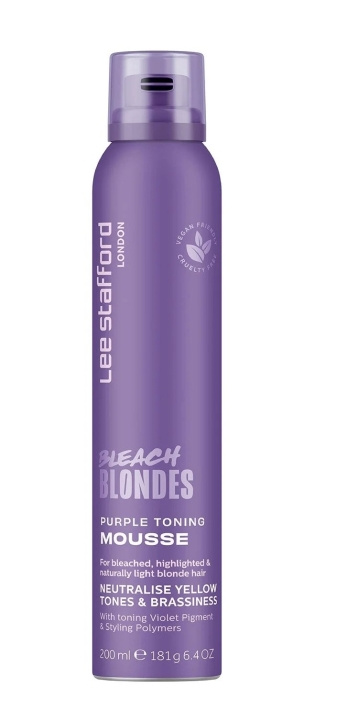 Lee Stafford Bleach Blondes Purple Toning Mousse 200 ml i gruppen SKÖNHET & HÄLSA / Hår & Styling / Hårstylingprodukter / Hårmousse hos TP E-commerce Nordic AB (C89787)