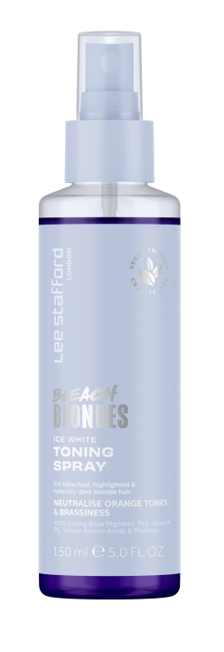 Lee Stafford Bleach Blondes Ice White Tonkorrigerande Conditioning Spray 150 ml i gruppen SKÖNHET & HÄLSA / Hår & Styling / Hårvårdsprodukter / Balsamspray/kur hos TP E-commerce Nordic AB (C89791)