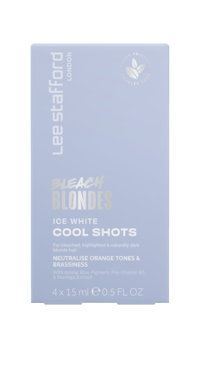 Lee Stafford Bleach Blondes Ice White Cool Shots 4 x 15 ml i gruppen SKÖNHET & HÄLSA / Hår & Styling / Hårvårdsprodukter / Hårinpackning hos TP E-commerce Nordic AB (C89792)