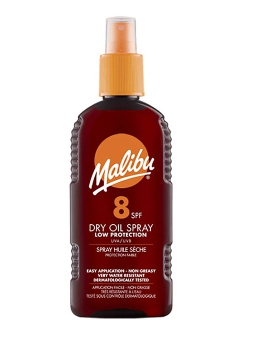 Malibu Dry Oil Spray SPF 8 200 ml i gruppen SKÖNHET & HÄLSA / Hudvård / Solskydd & Tanning / Solskydd hos TP E-commerce Nordic AB (C89817)