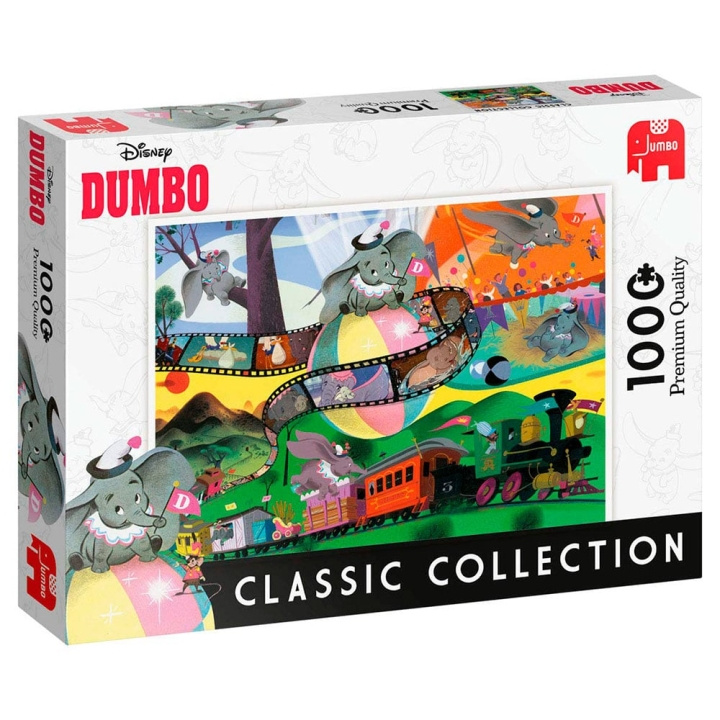 Jumbo Disney - Klassisk samling Klassisk samling Dumbo (1000 st) (JUM8824) i gruppen SPORT, FRITID & HOBBY / Hobby / Pussel hos TP E-commerce Nordic AB (C89866)