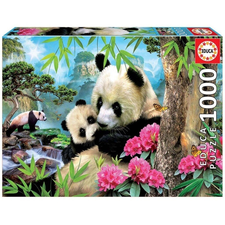 Educa 1000 bitar - Morgon Panda-pussel (017995) i gruppen SPORT, FRITID & HOBBY / Hobby / Pussel hos TP E-commerce Nordic AB (C89900)