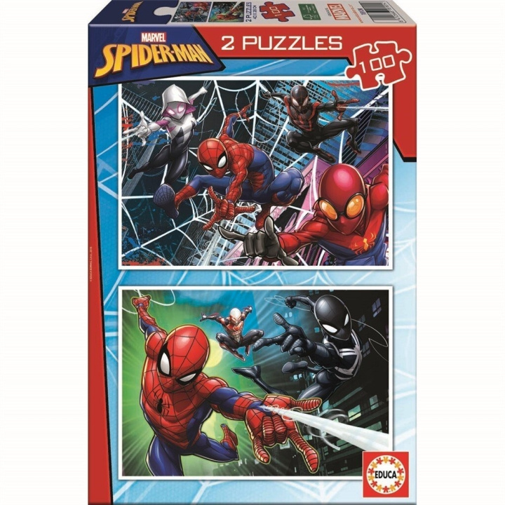 Educa 2x100 st - Spider-Man pussel (80-18101) i gruppen LEKSAKER, BARN- & BABYPRODUKTER / Leksaker / Barnpussel hos TP E-commerce Nordic AB (C89905)