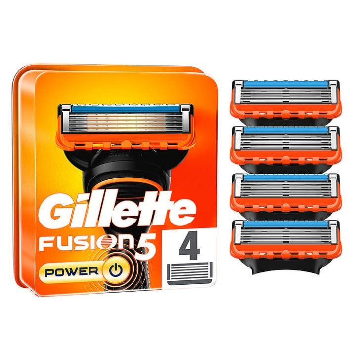 Gillette Fusion Power 4-pack i gruppen SKÖNHET & HÄLSA / Hår & Styling / Rakning & Trimning / Rakhyvlar & Tillbehör hos TP E-commerce Nordic AB (C89958)