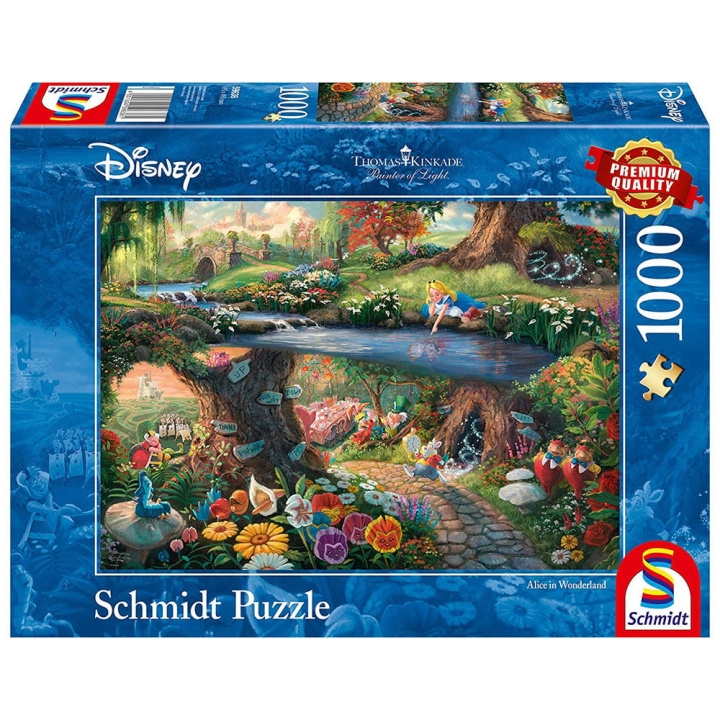 Schmidt Thomas Kinkade: Disney, Alice i underlandet (1000 bitar) (SCH9636) i gruppen SPORT, FRITID & HOBBY / Hobby / Pussel hos TP E-commerce Nordic AB (C89980)