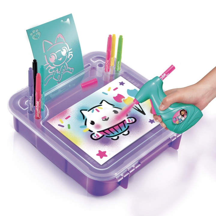 Gabby\'s Dollhouse Airbrush Art - Activity Case - Gabby\'s Dollhouse (110241) i gruppen LEKSAKER, BARN- & BABYPRODUKTER / Leksaker / Rita & Räkna hos TP E-commerce Nordic AB (C89996)