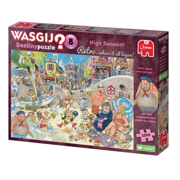 Wasgij Retro Destiny 8 (1000 bitar) (JUM01851) i gruppen SPORT, FRITID & HOBBY / Hobby / Pussel hos TP E-commerce Nordic AB (C90000)