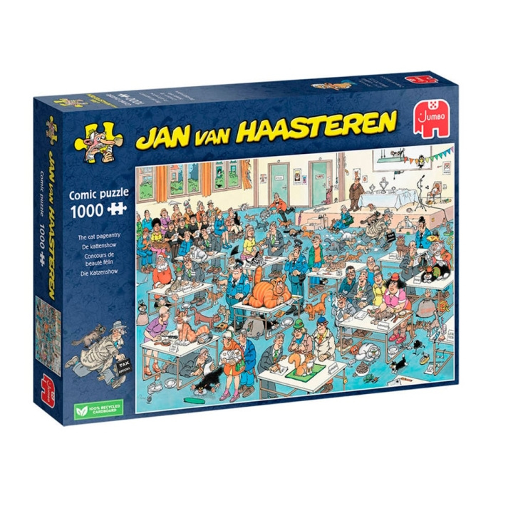 Jan van Haasteren Cat Show (1000 bitar) (JUM00032) i gruppen SPORT, FRITID & HOBBY / Hobby / Pussel hos TP E-commerce Nordic AB (C90028)