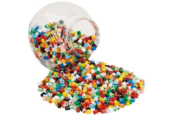 HAMA Beads HAMA Maxi Pärlor - 2 000 st. stapelbar blå hink (8589) i gruppen LEKSAKER, BARN- & BABYPRODUKTER / Leksaker / Pyssel hos TP E-commerce Nordic AB (C90107)