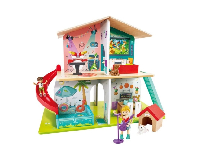 Hape Musikaliskt dockhus (87-3411) i gruppen LEKSAKER, BARN- & BABYPRODUKTER / Leksaker / Dockor & Tillbehör hos TP E-commerce Nordic AB (C90149)