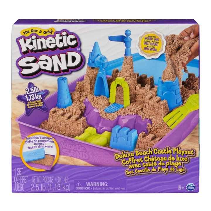 Kinetic Sand Deluxe lekset med strandslott (6067801) i gruppen LEKSAKER, BARN- & BABYPRODUKTER / Leksaker / Leklera, leksand och tillbehör hos TP E-commerce Nordic AB (C90223)