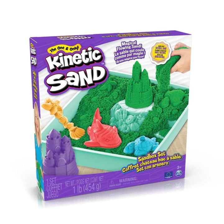 Kinetic Sand Sandlådeset - Grön (6067479) i gruppen LEKSAKER, BARN- & BABYPRODUKTER / Leksaker / Leklera, leksand och tillbehör hos TP E-commerce Nordic AB (C90224)