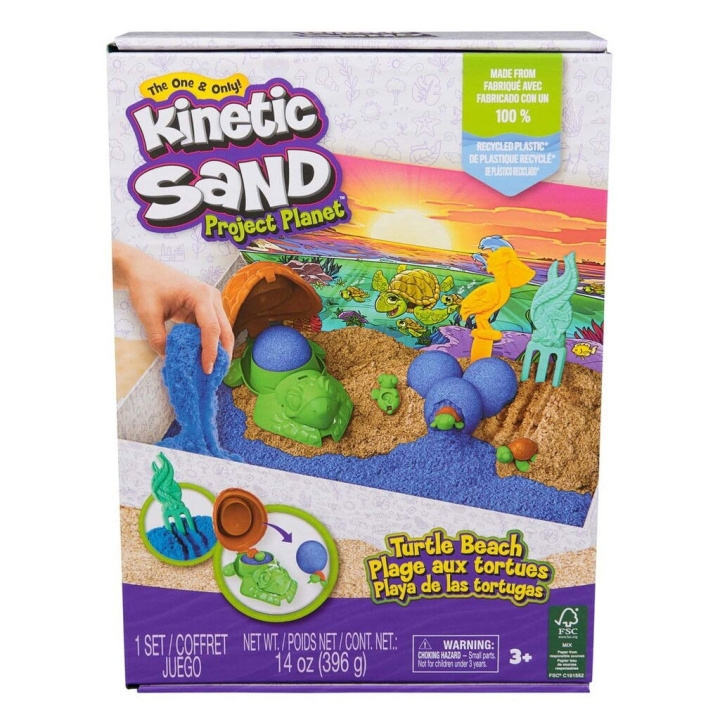 Kinetic Sand Sköldpaddsstrand-set (6069781) i gruppen LEKSAKER, BARN- & BABYPRODUKTER / Leksaker / Leklera, leksand och tillbehör hos TP E-commerce Nordic AB (C90493)