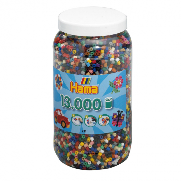 HAMA Beads Hama - Midipärlor 13000st mix 67 i gruppen LEKSAKER, BARN- & BABYPRODUKTER / Leksaker / Pyssel hos TP E-commerce Nordic AB (C90570)