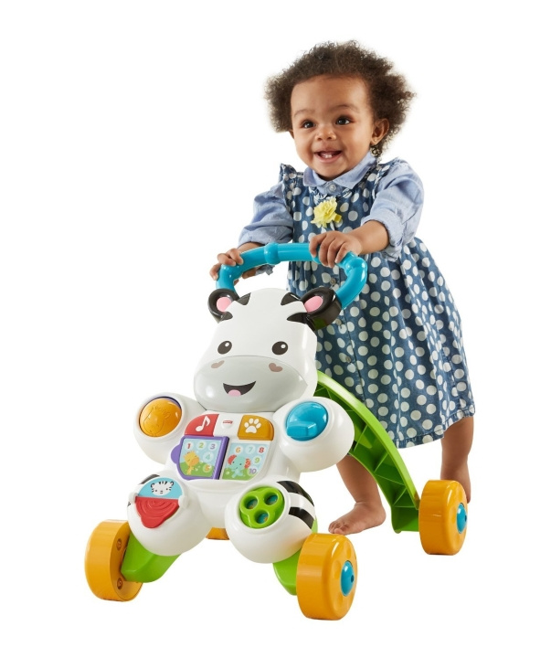 Fisher-Price Spädbarn - Gåstol med zebramönster från Learn with Me (DLD80) i gruppen LEKSAKER, BARN- & BABYPRODUKTER / Babyleksaker / Lära gå-vagnar hos TP E-commerce Nordic AB (C90597)