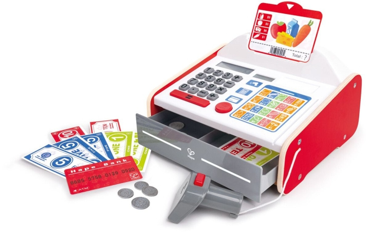 Hape Beep \'n\' Buy Cash Register (87-3184) i gruppen LEKSAKER, BARN- & BABYPRODUKTER / Leksaker / Lekset hos TP E-commerce Nordic AB (C90643)