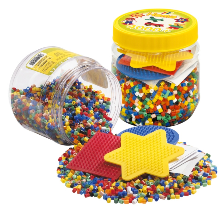 HAMA Beads Hama - 4000 st. med 3 st. stiftplattor (382052) i gruppen LEKSAKER, BARN- & BABYPRODUKTER / Leksaker / Pyssel hos TP E-commerce Nordic AB (C90648)