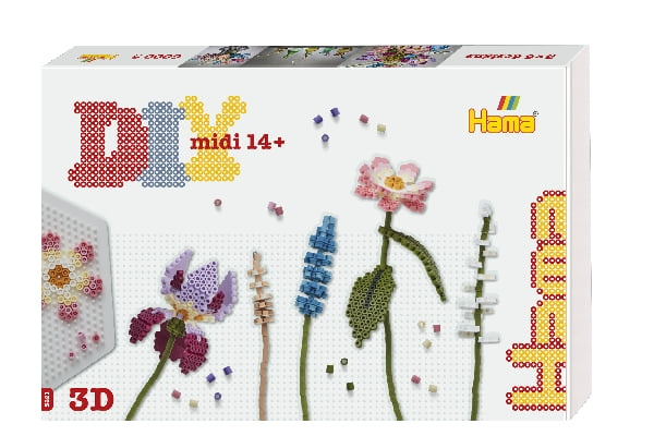 HAMA Beads HAMA - Midi Pärlor Konst - Bukett (3621) i gruppen LEKSAKER, BARN- & BABYPRODUKTER / Leksaker / Pyssel hos TP E-commerce Nordic AB (C90656)