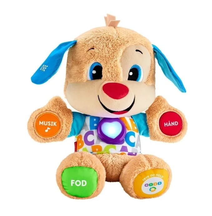 Fisher-Price Spädbarn - Laugh & Learn - Smart valp (danska) (FPM62) i gruppen LEKSAKER, BARN- & BABYPRODUKTER / Babyleksaker / Aktivitetsleksaker hos TP E-commerce Nordic AB (C90660)