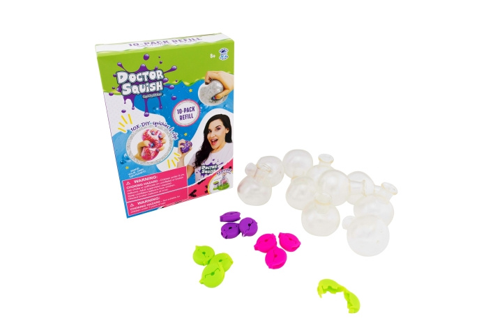 Doctor Squish Squishy Pack Refill V2 10 Ballonger + Clips (38687) i gruppen LEKSAKER, BARN- & BABYPRODUKTER / Leksaker / Experiment & DIY hos TP E-commerce Nordic AB (C90673)