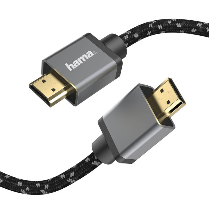 Hama Kabel HDMI Ultra High Speed 8K 48Gbit/s Metall Guld 5.0m i gruppen HEMELEKTRONIK / Kablar & Adaptrar / HDMI / Kablar hos TP E-commerce Nordic AB (C90735)